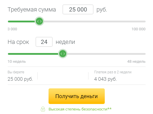 Онлайн займ migcredit